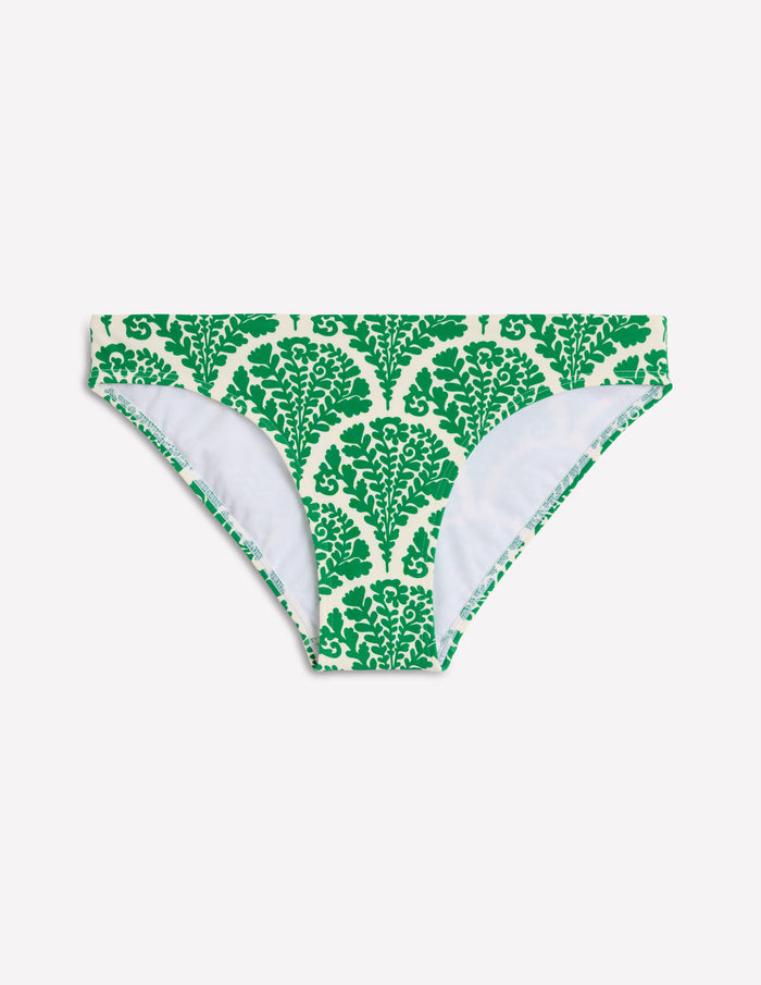 Classic Bikini Bottoms Rich Emerald, Blossomy