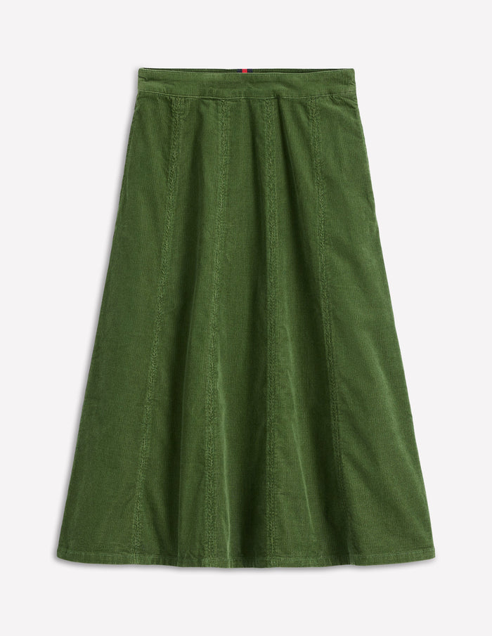 Joy Cord Midi Skirt Fern