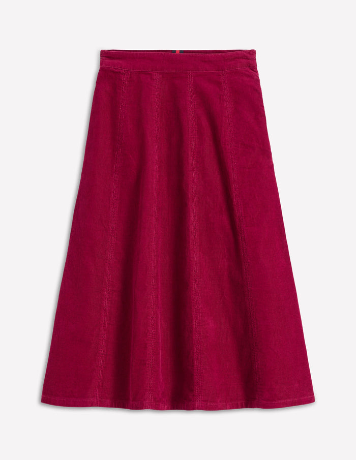 Joy Cord Midi Skirt Burgundy Red