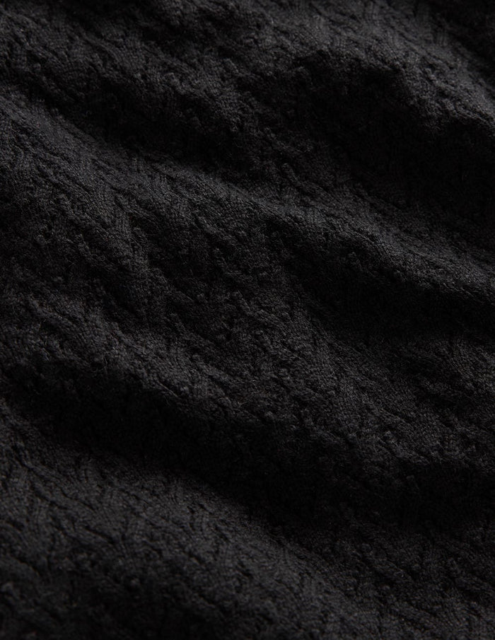 Diane Pointelle Sweater Black