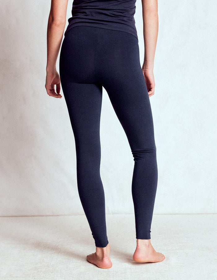 High Rise Jersey Leggings Navy