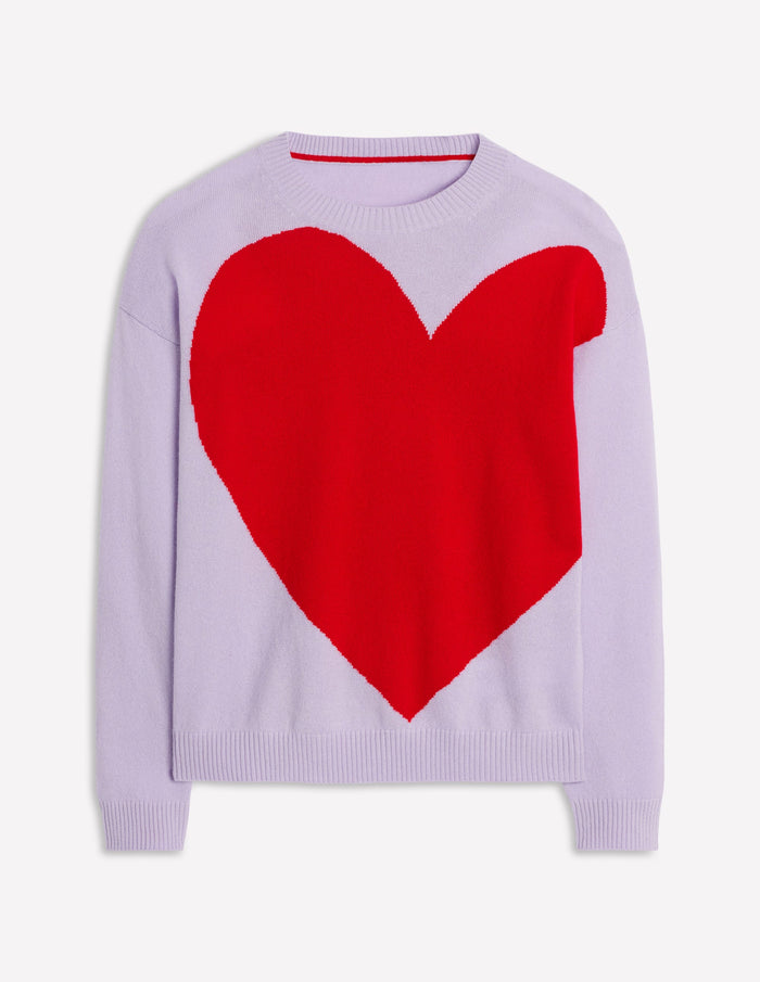 Lydia Cashmere Jumper Purple Heart