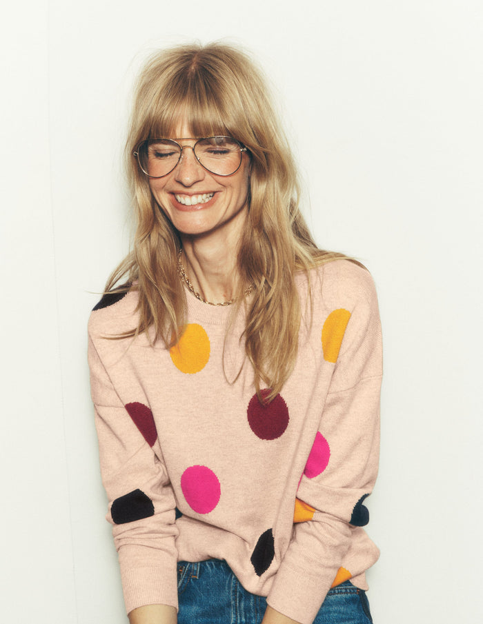Natasha Novelty Sweater Multi, Spot