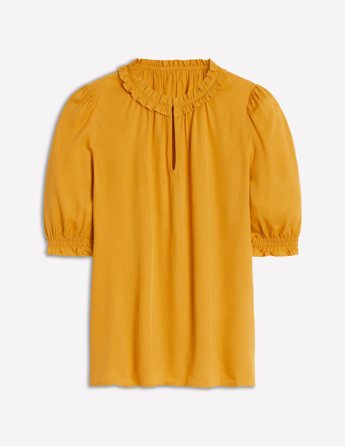 Ria Short Sleeve Top Golden Rye