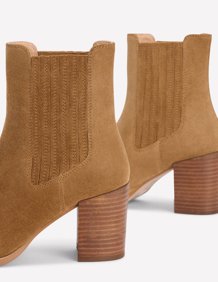 Point Casual Ankle Boots Caramel