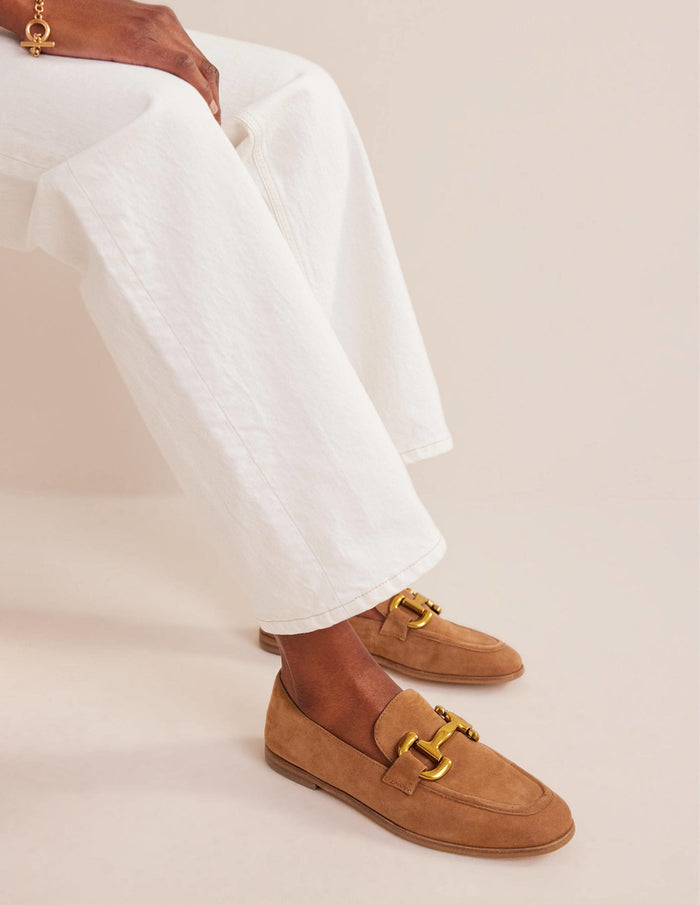 Iris Snaffle Loafers Ginger Snap Suede