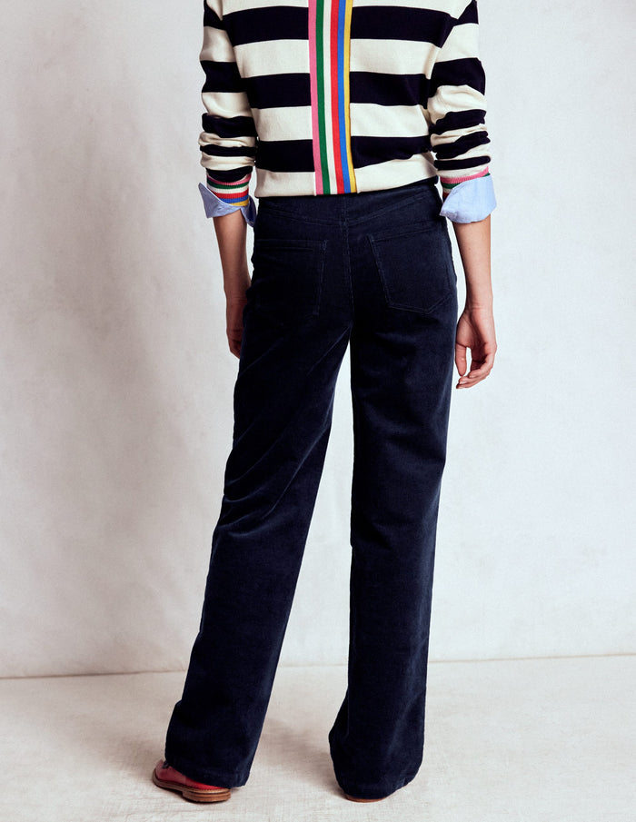 5-Pocket Cord Column Jeans Navy