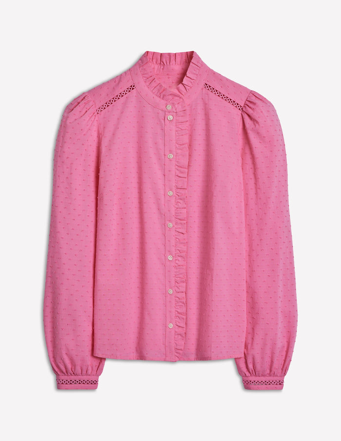 Helena Cotton Dobby Top Rose Bloom
