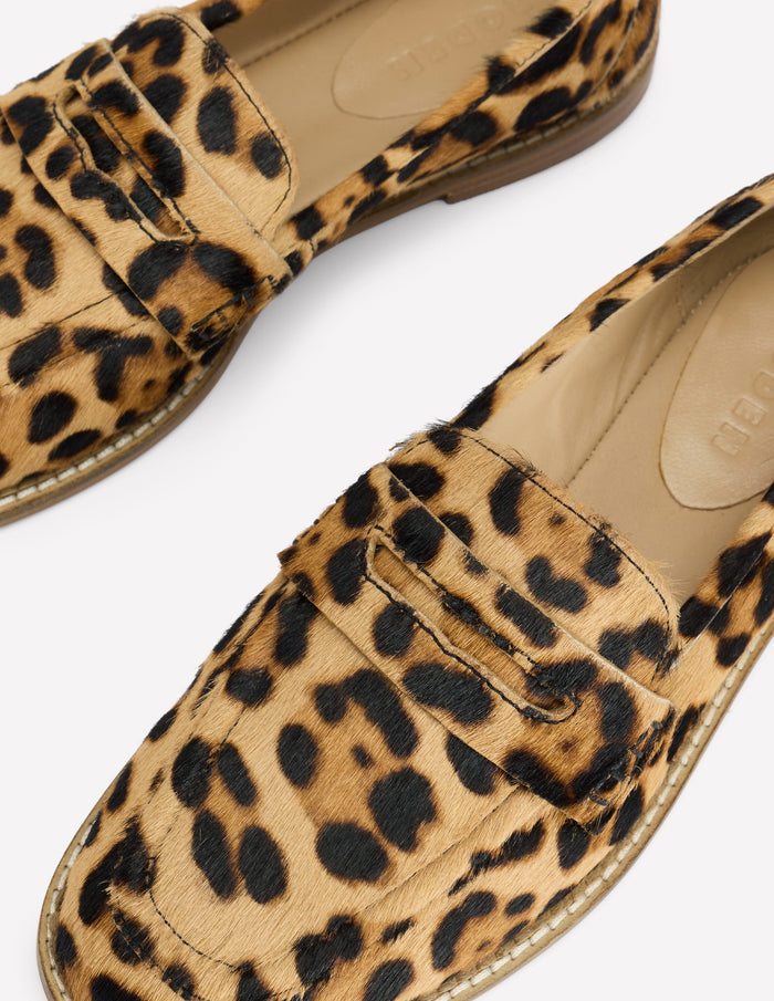 Nya Penny Loafers Classic Leopard