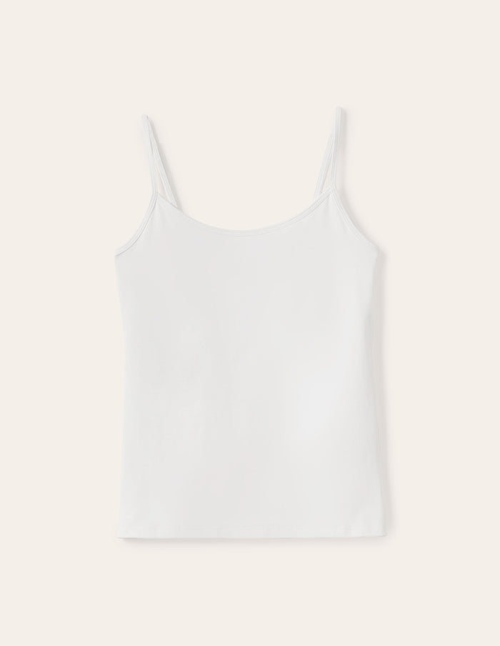 Plain Cami Top White
