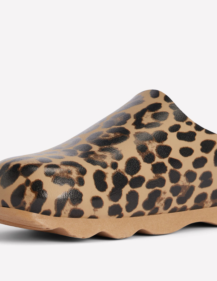 Lyla Colour Block Clogs Leopard