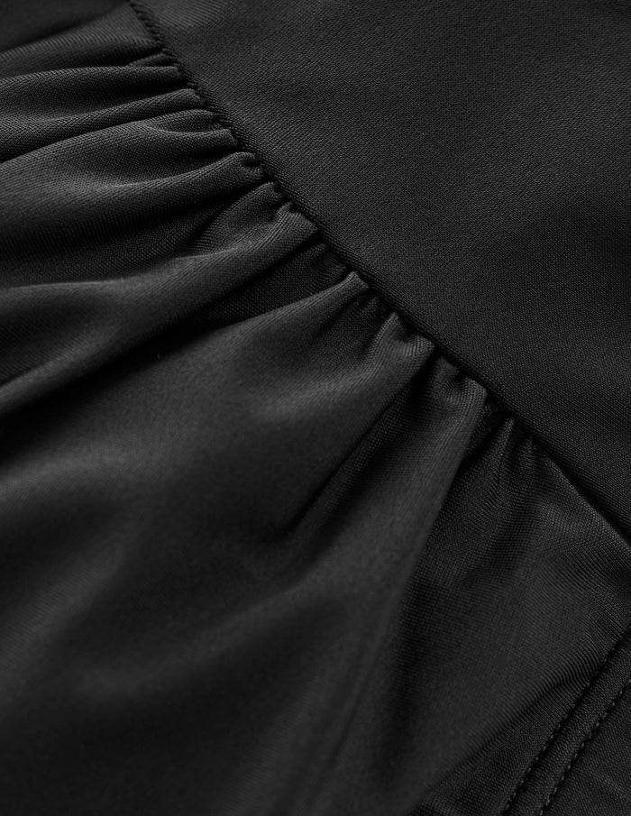 Kythira Ruched Bikini Top Black