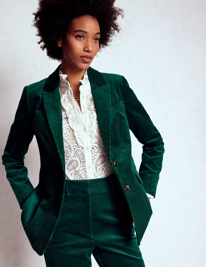 Stamford Cord Blazer Fern