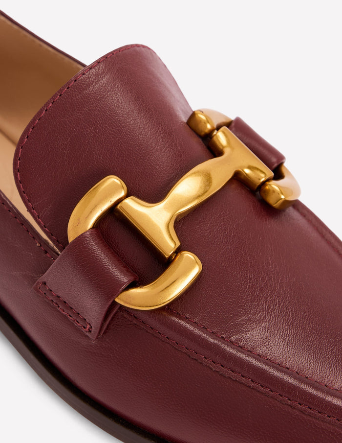 Iris Snaffle Loafers Oxblood