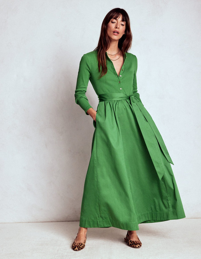 Button Detail Mix Dress Fairway