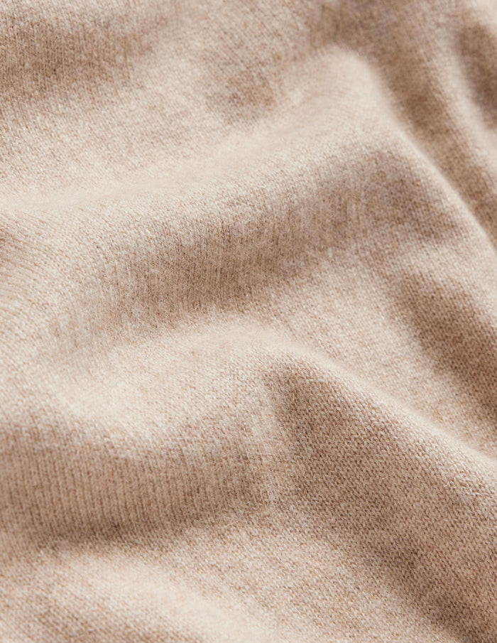 Eva Cashmere Crew Neck Sweater Chinchilla Melange
