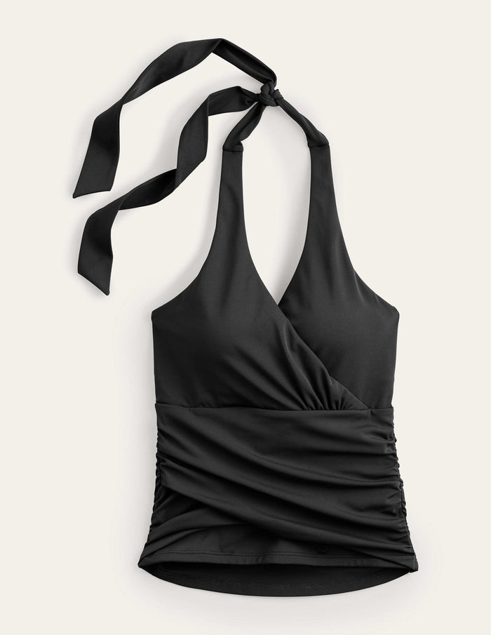 Levanzo Halter Tankini Top Black