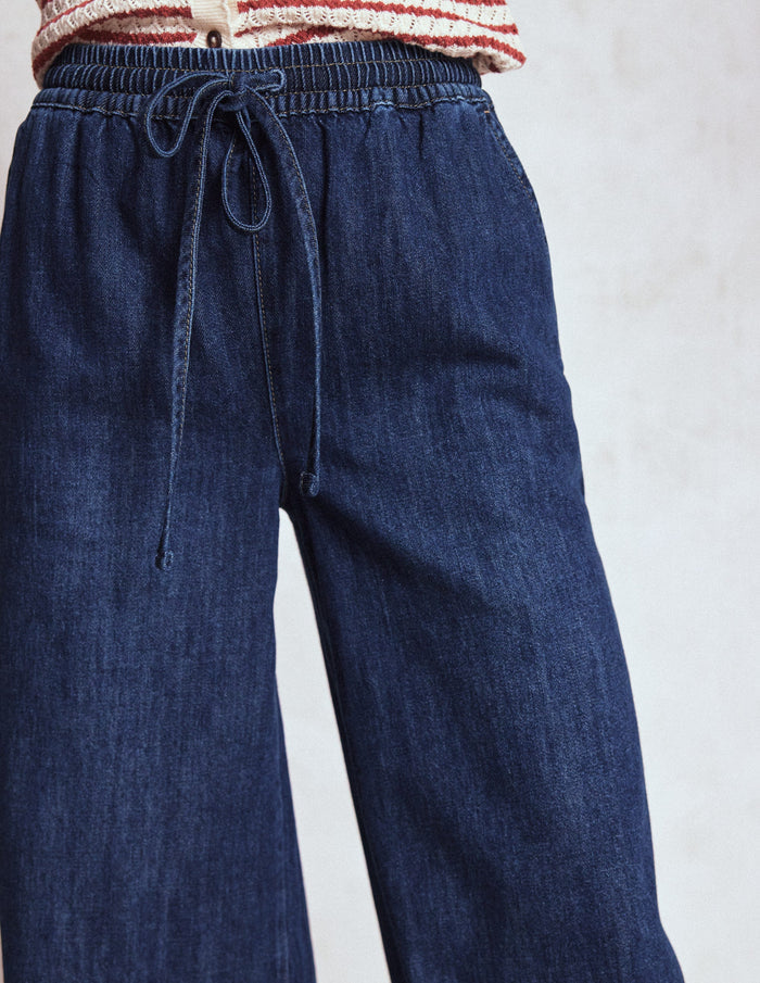 Drawcord Denim Pants MID WASH