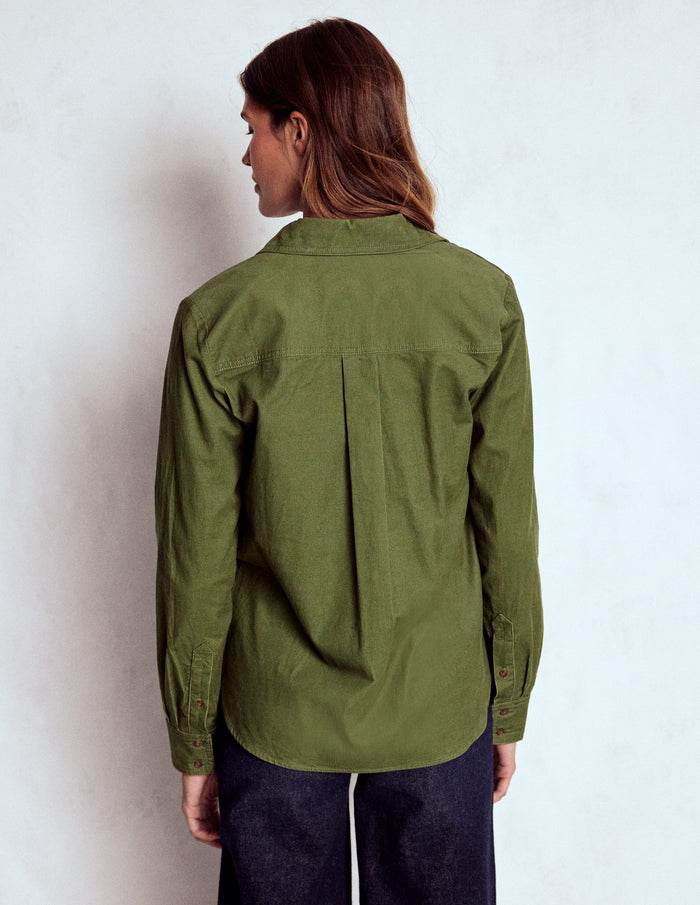 Sienna Cord Shirt Fern