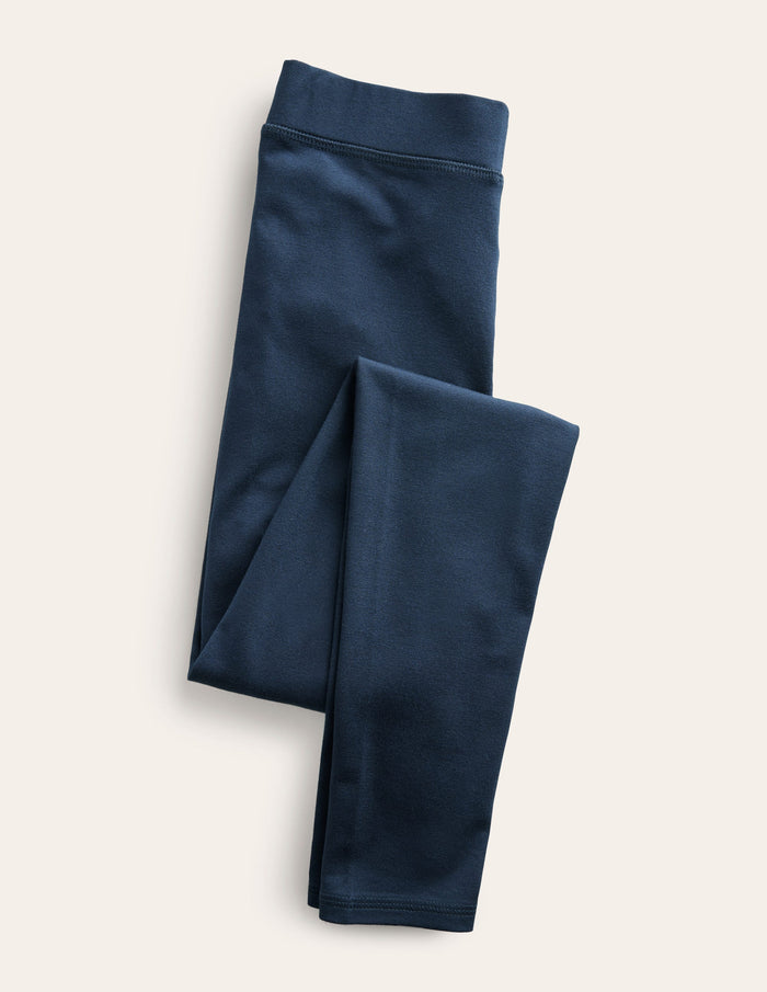 High Rise Jersey Leggings Navy