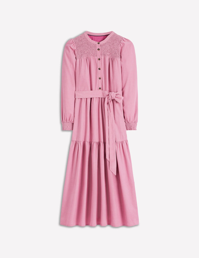 Cecily Cord Midi Dress Pink Haze