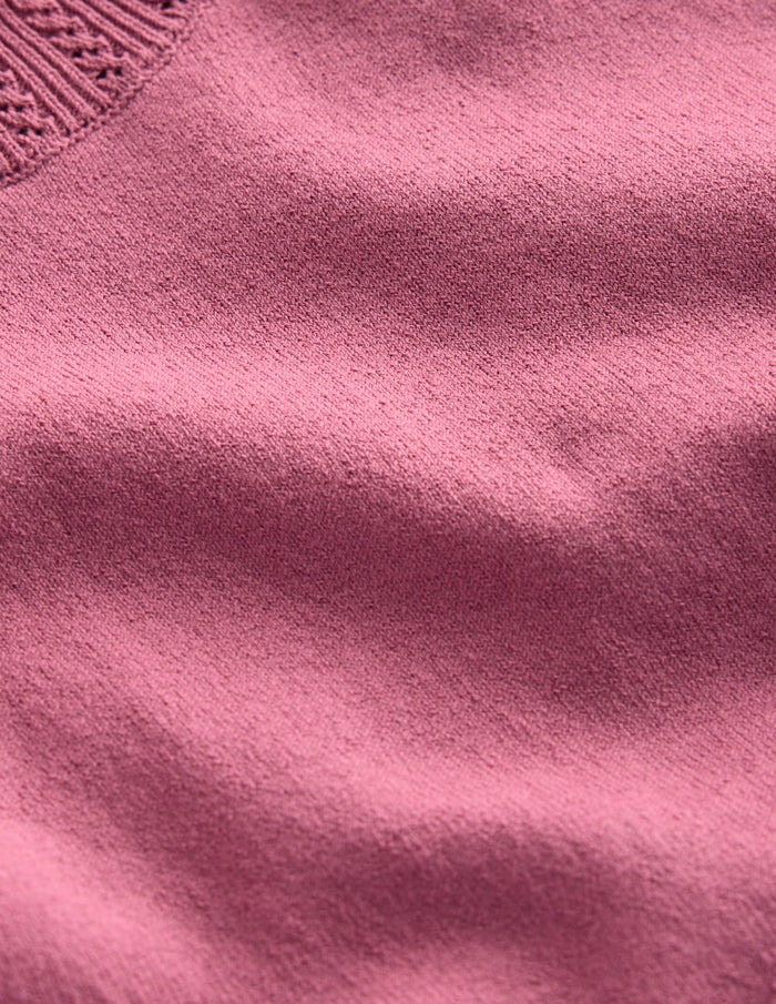 Emilia Cotton Crew T-shirt Pink Heather