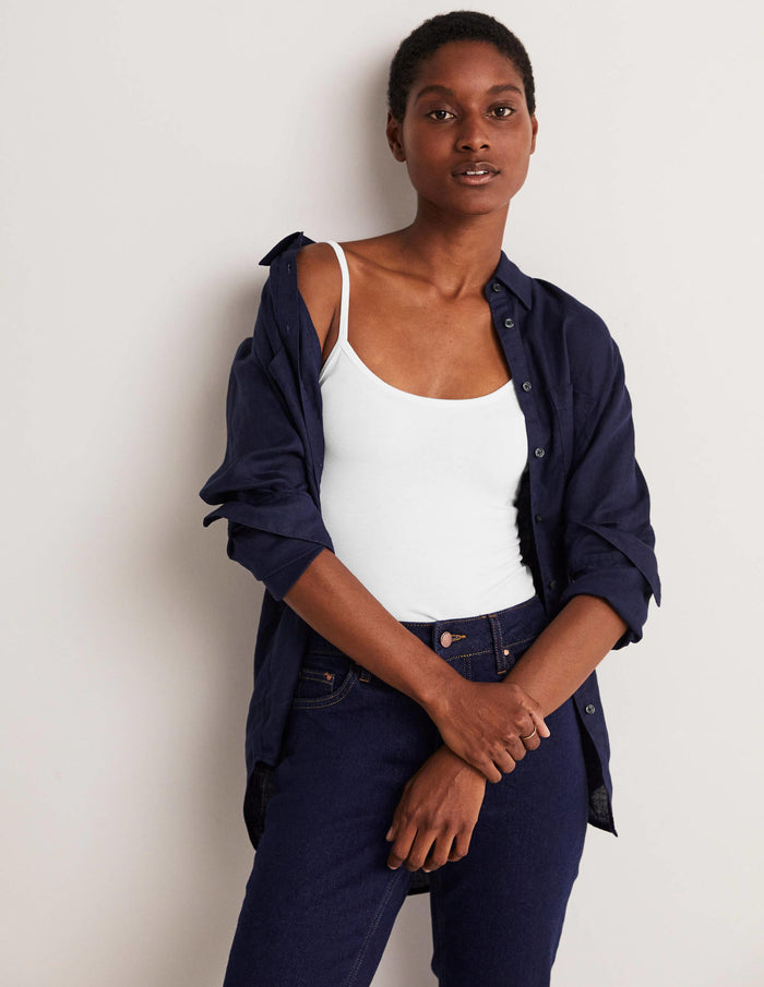 Plain Cami Top White