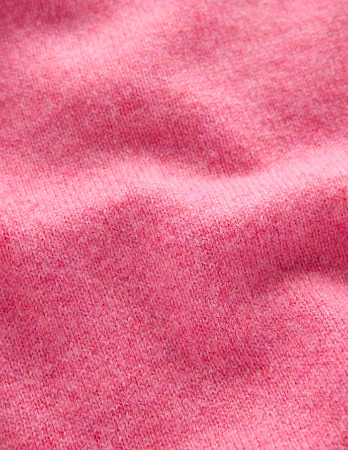 Eva Cashmere T-Shirt Rose Pink Melange