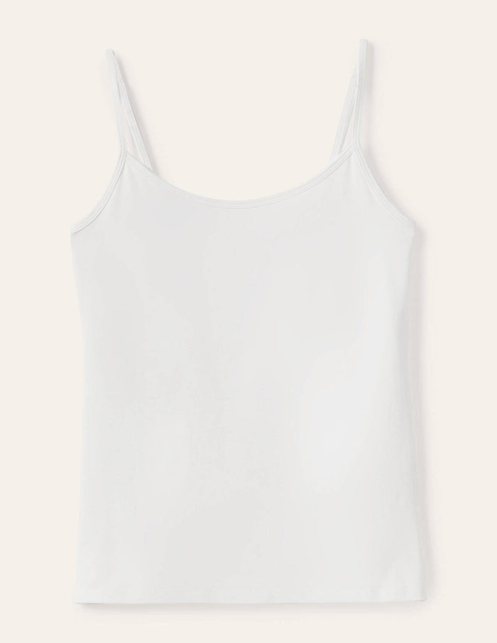 Plain Cami Top White