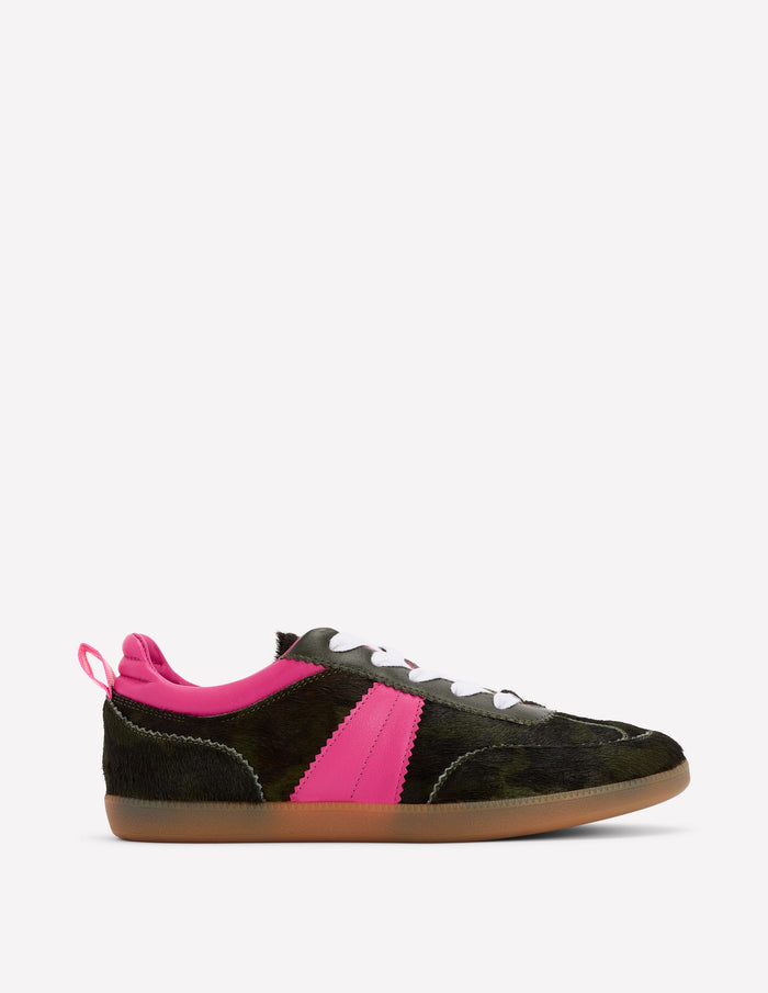 Erin Retro Tennis Trainers Camo/Pink Peony
