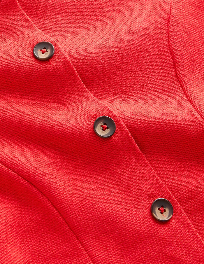 Joanna Fitted Knitted Jacket Poppy Red
