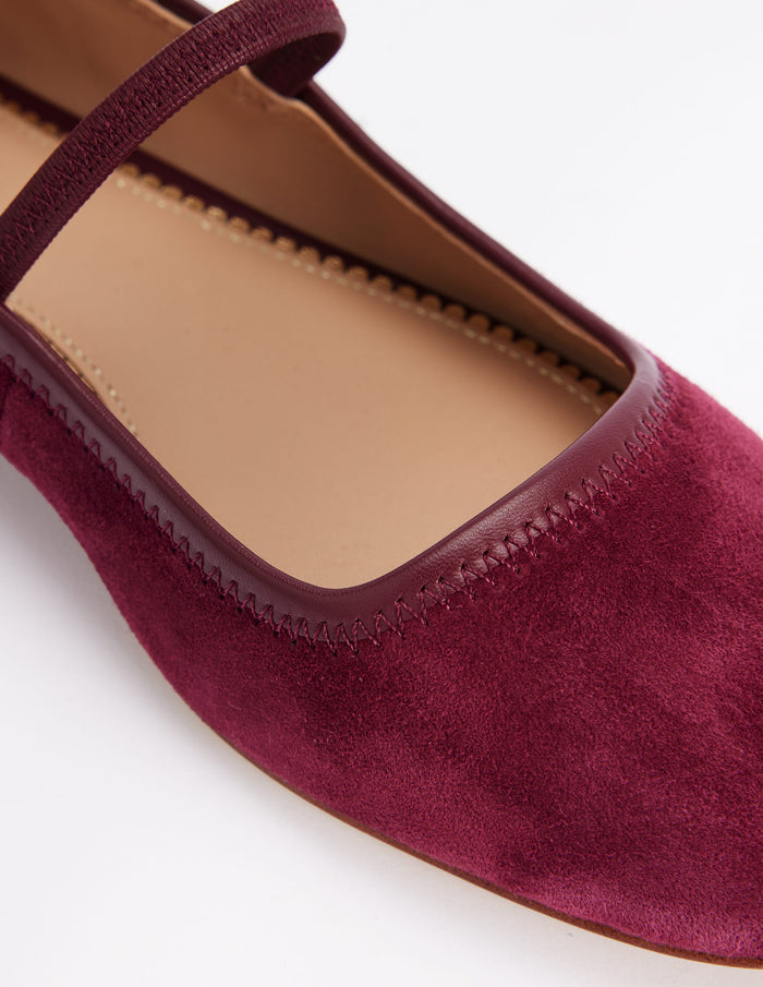 Thea Mary Jane Ballet Flats Oxblood