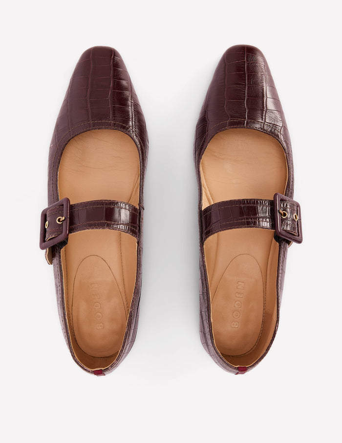 Vic Chisel Toe Mary Janes Oxblood