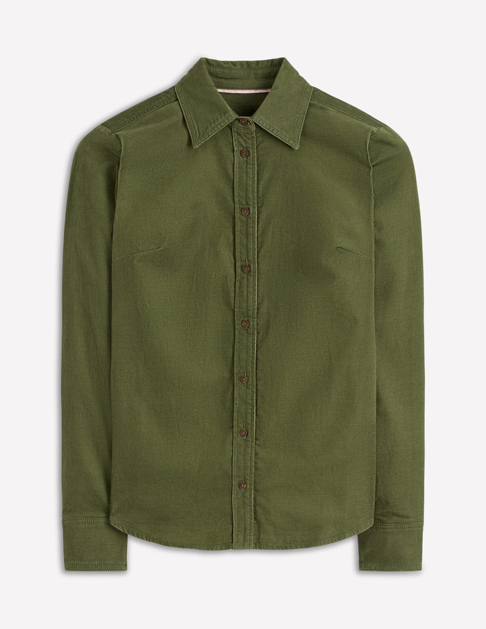 Sienna Cord Shirt Fern