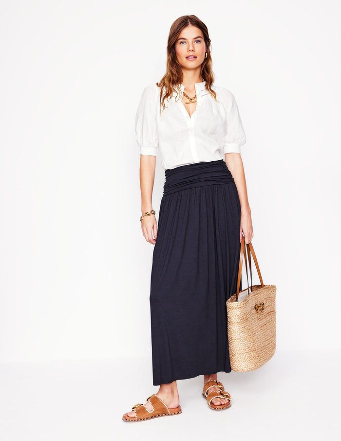 Rosaline Jersey Skirt Navy