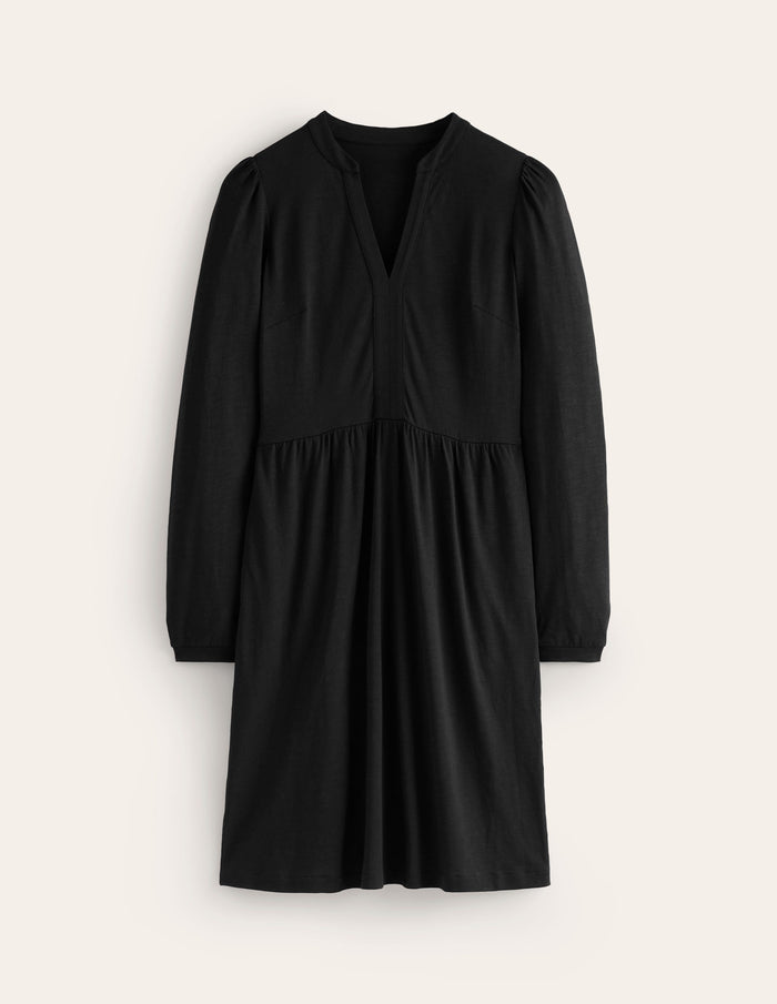 Naomi Relaxed Jersey Dress Black
