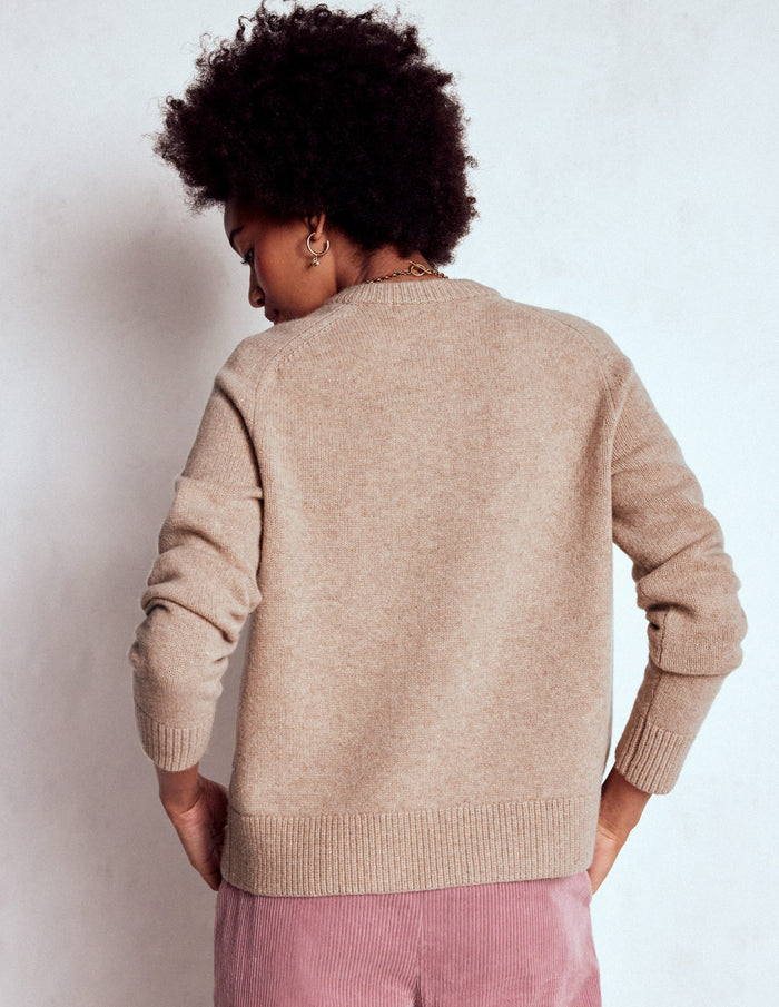 Marion Merino Cardigan Linen