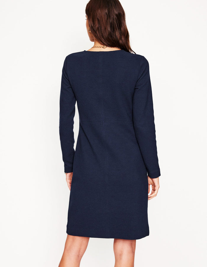Cornelia Ottoman Dress Navy