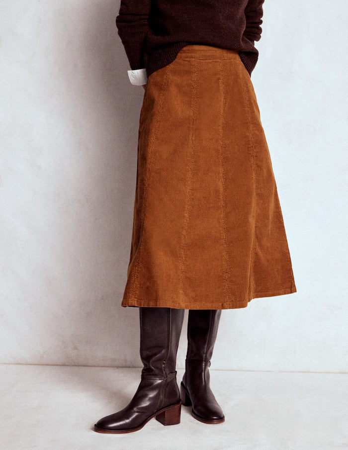 Joy Cord Midi Skirt Ginger