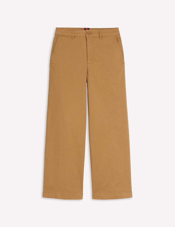 Barnsbury Crop Chino Pants Hazelnut Brown
