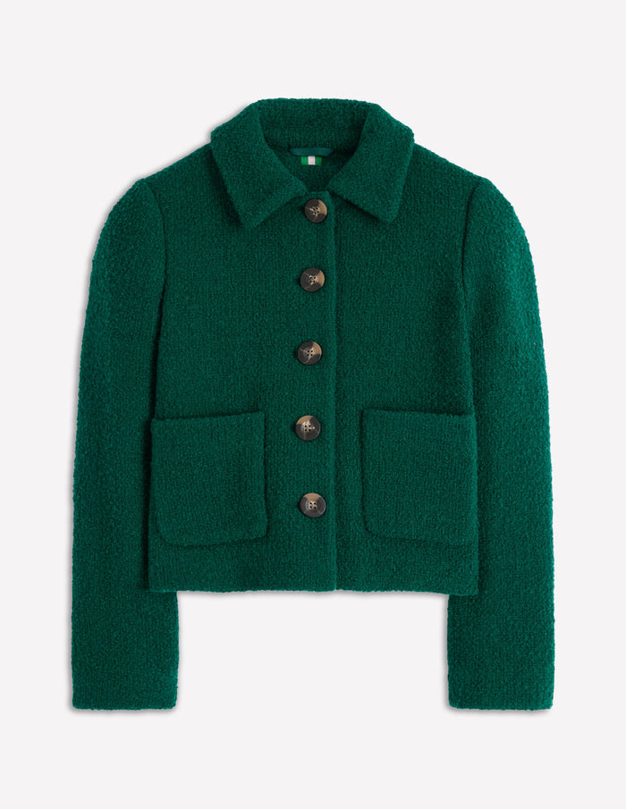 Knightsbridge Wool Jacket Emerald Night