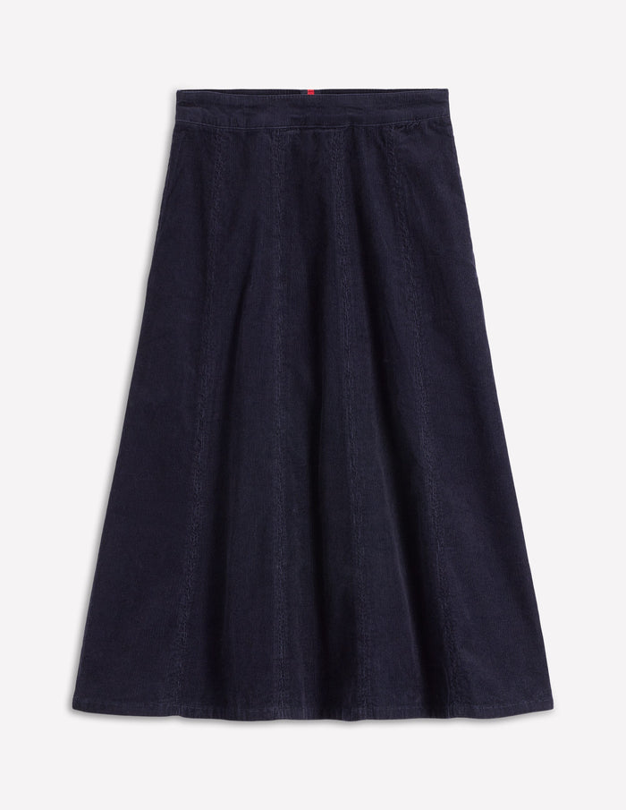 Joy Cord Midi Skirt Navy