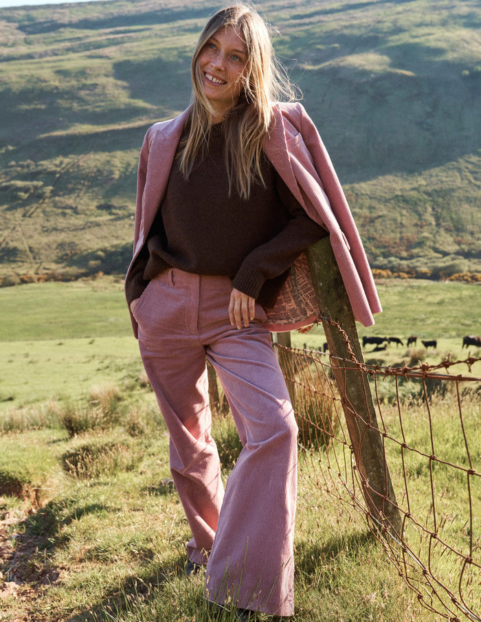 Woodbridge Cord Blazer Blushing Rose