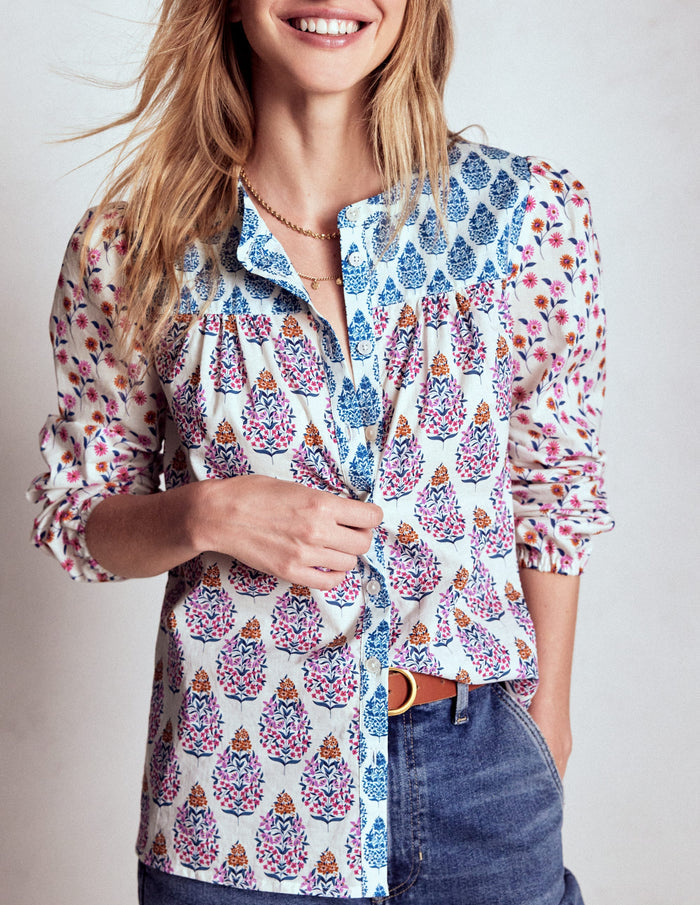 Corrine Cotton Top Multi, Wildflower Bouquet