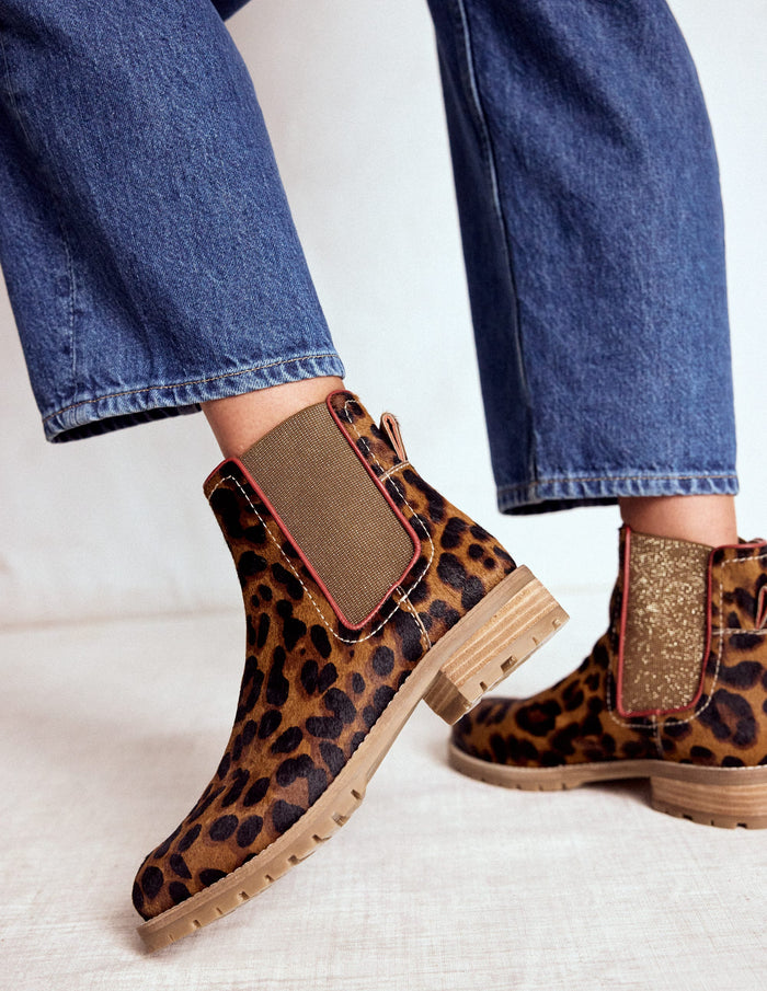 Freya Chelsea Boots Leopard