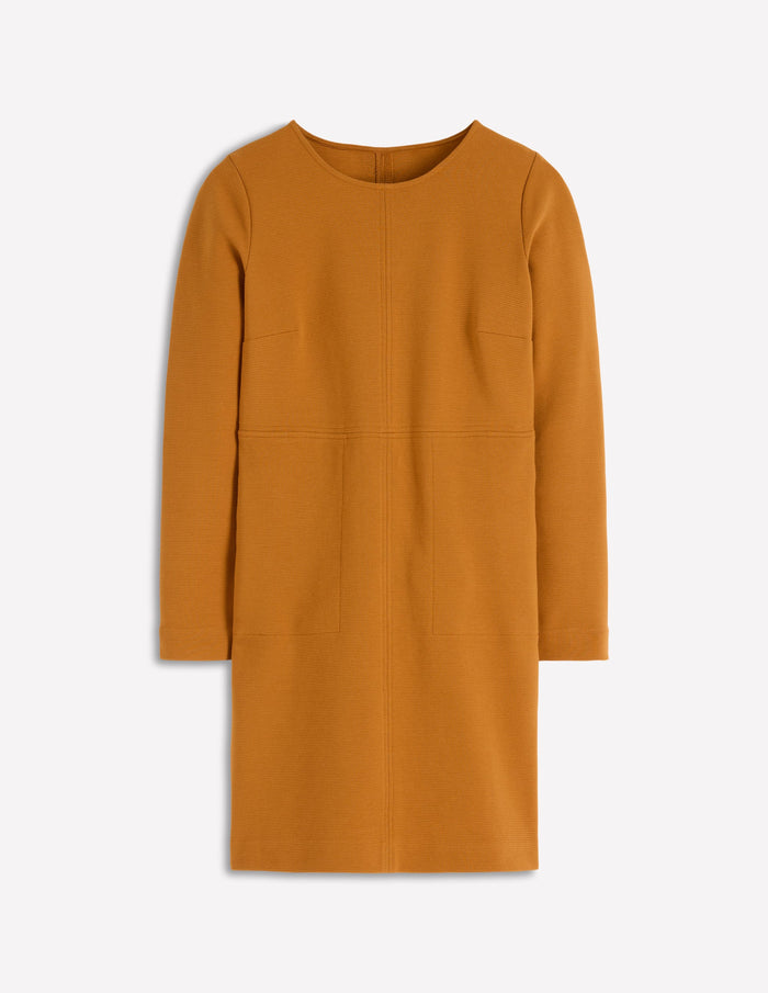 Cornelia Ottoman Dress Toffee Brown