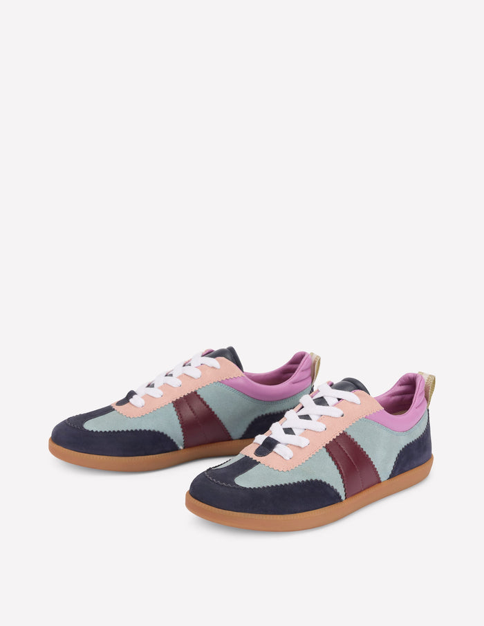 Erin Retro Tennis Trainers Cord Colourblock