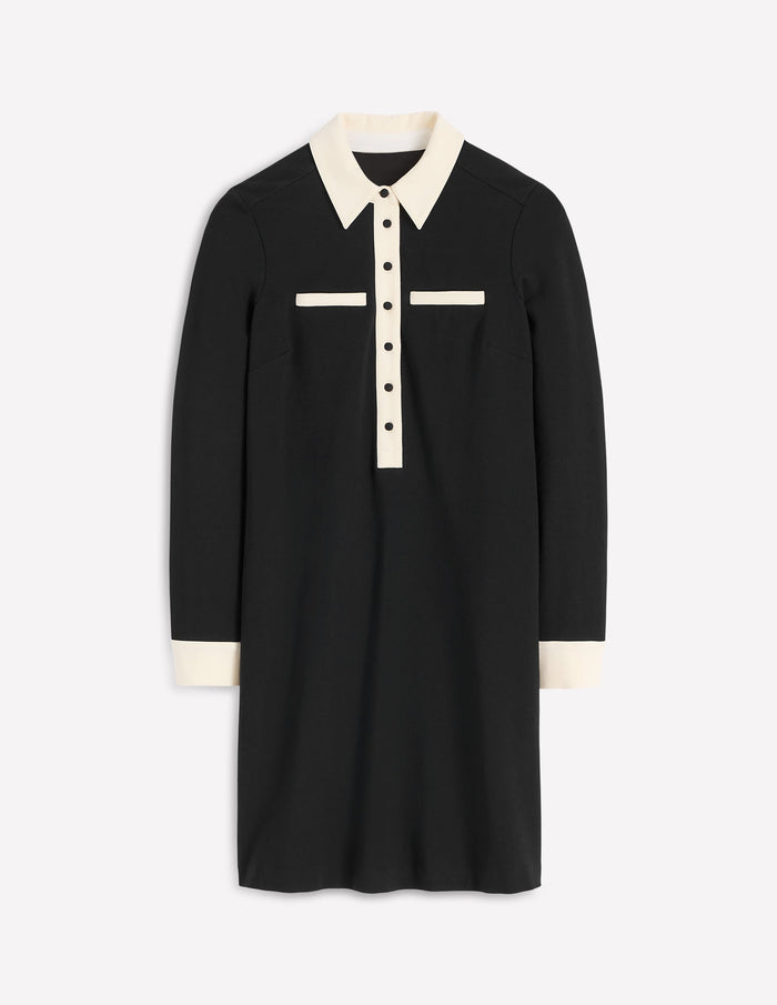 Georgina Ponte Dress Black & White