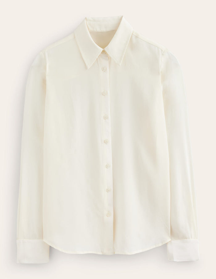 Sienna Silk Shirt Ivory