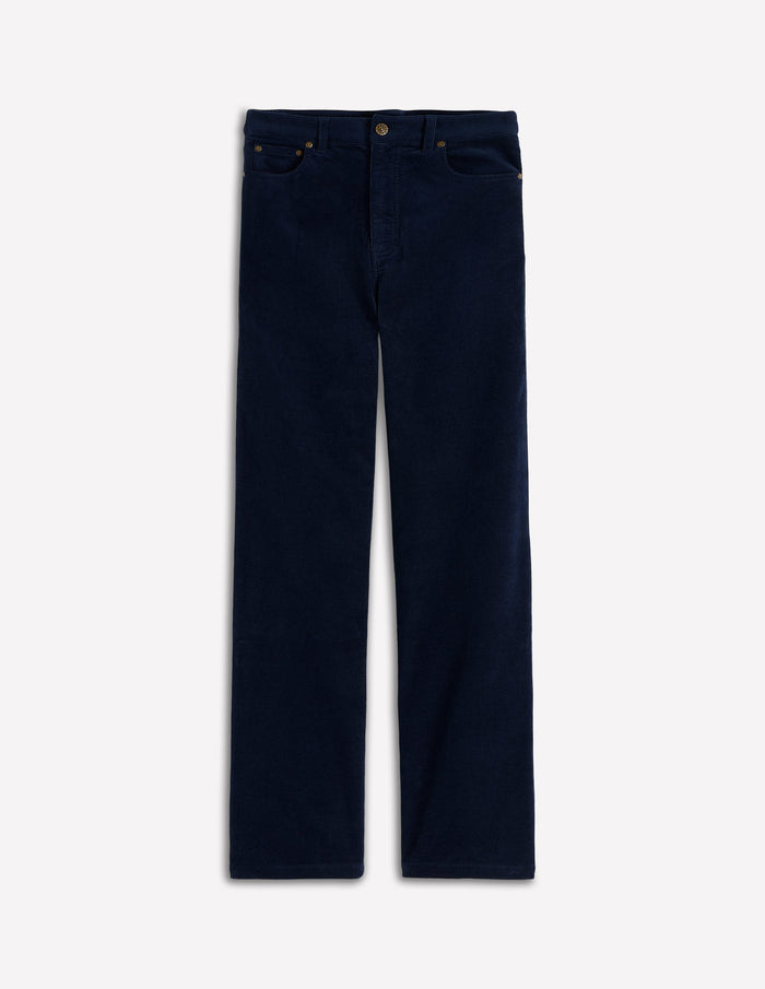 5-Pocket Cord Column Jeans Navy